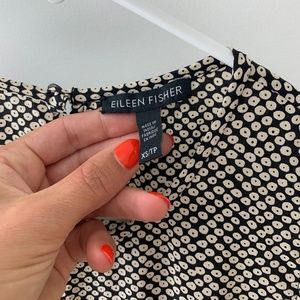 Eileen Fisher 100% Silk Bandhini Dress